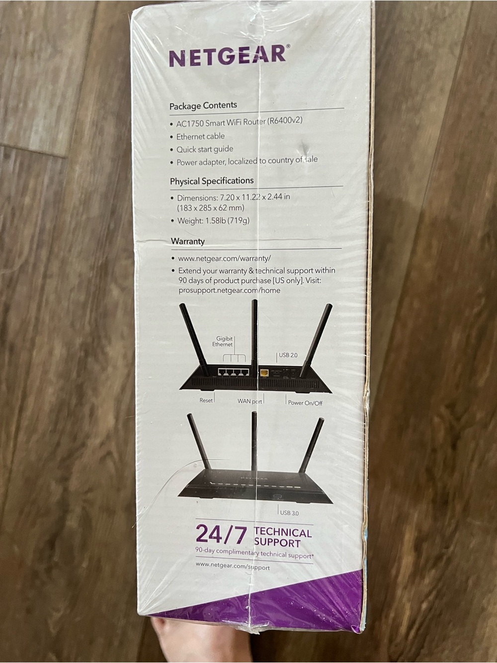 Netgear AC1750 Smart WiFi Router. New never opened original box and wrapping. - Picture 5 of 6